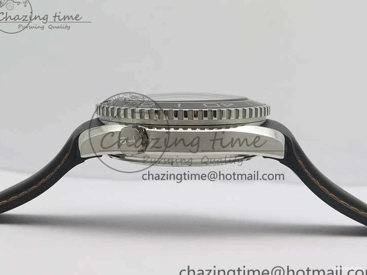 0127 GoodFit Planet Ocean Pro 45mm OMF 1:1 Best Edition Orange Marker On Rubber Strap A8500 (Black Balance Wheel) 8139